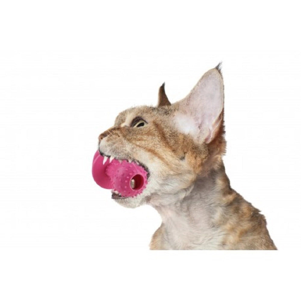 Trade Shop - Gioco Riportino Per Animali Ciuccio In Gomma Sonoro 14 Cm Morbido Per Cani Gatti -
