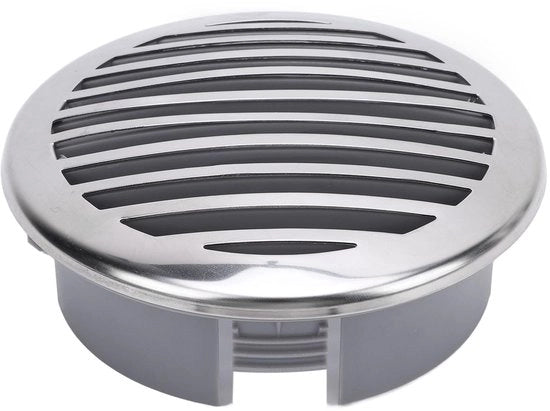 Set di 4 ventilatori in acciaio inossidabile - decorativi per migliorare la circolazione dell'aria - adatto a uso marino - facile da mantenere - realizzato in materiale duraturo - griglia di ventilazione