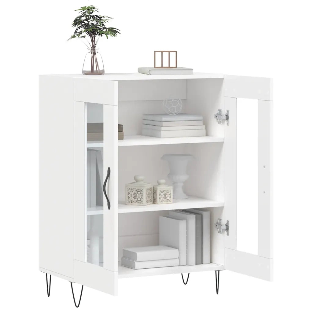 Credenza Bianca 69,5x34x90 cm in Legno Multistrato 827780