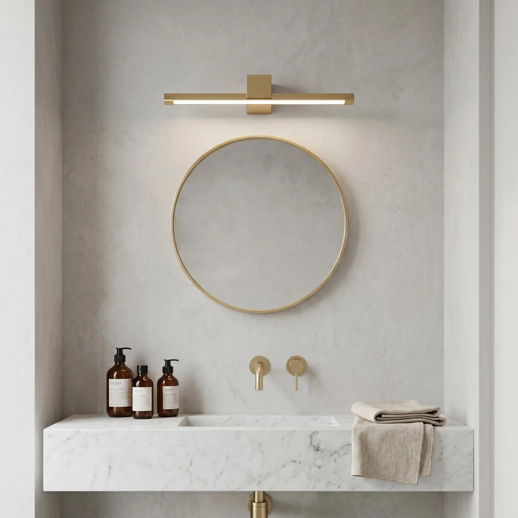 Applique Da Bagno Led Swe047-1w 60cm Gold Brush