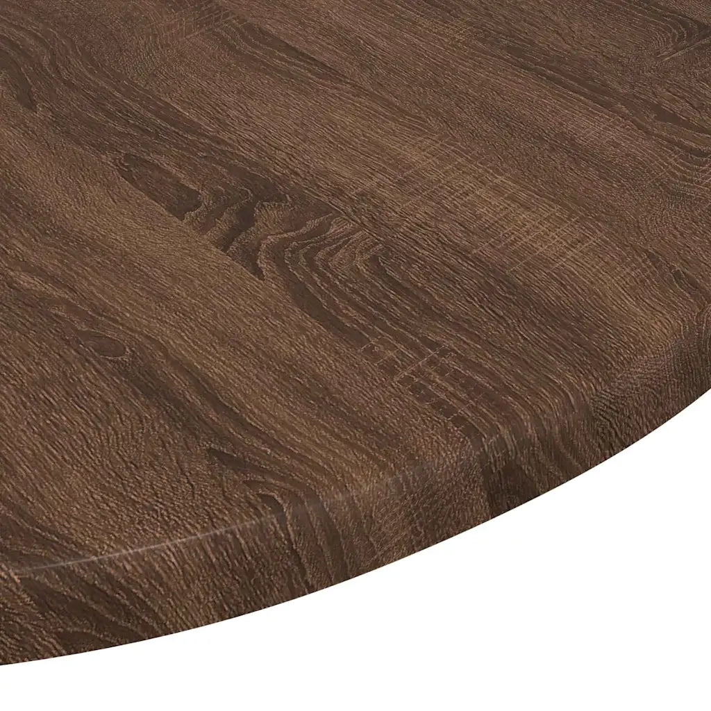 Piano del tavolo Rovere marrone Ø 50 x 1,5 cm Legno multistrato 880398