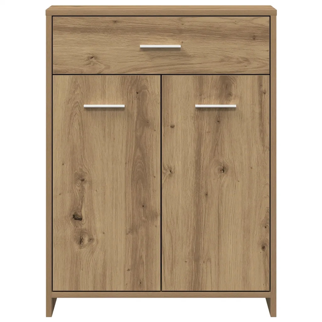 Armadietto Bagno Rovere 60x33x80 cm Legno tecnico 856288
