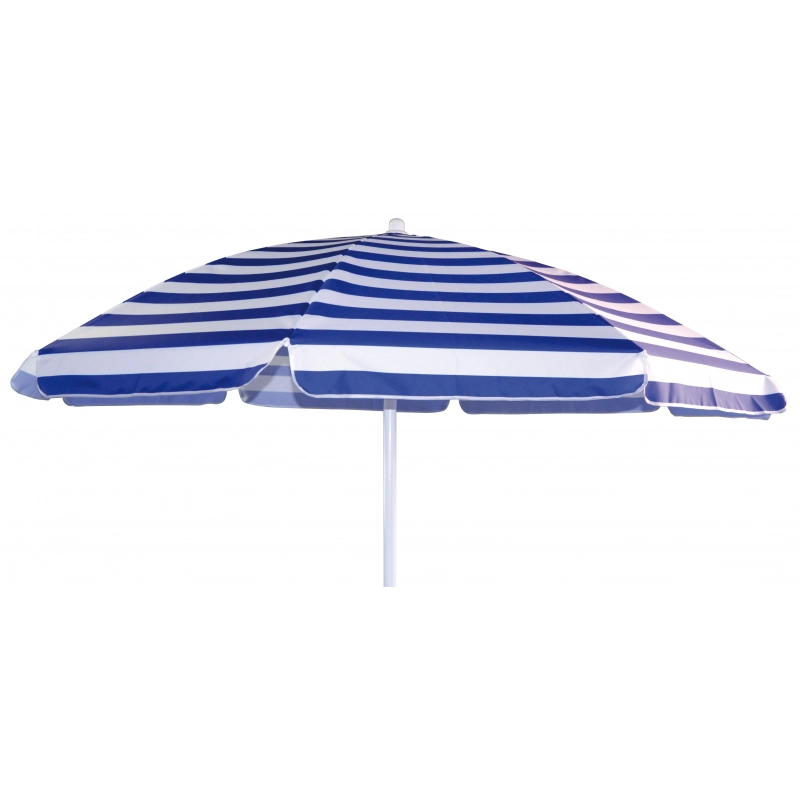Set Di 10 Ombrelloni Stripe 200/8 - 33 Poli Riga Bia/Blu Moia