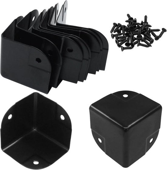 Set di 16 protezioni angolari in metallo da 1,5 pollici (circa 4,0 cm) per la protezione delle estremità delle scatole e delle confezioni di spedizione, adatte per scatole, confezioni di cartone e confezioni a pannelli (40 × 40 × 40 mm).