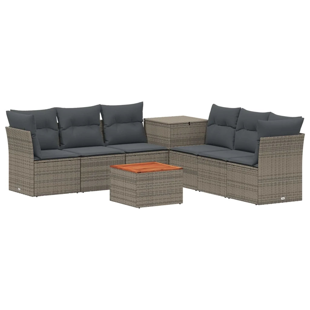 Set di divani 8 pz Grigio e Grigio Scuro 3448280