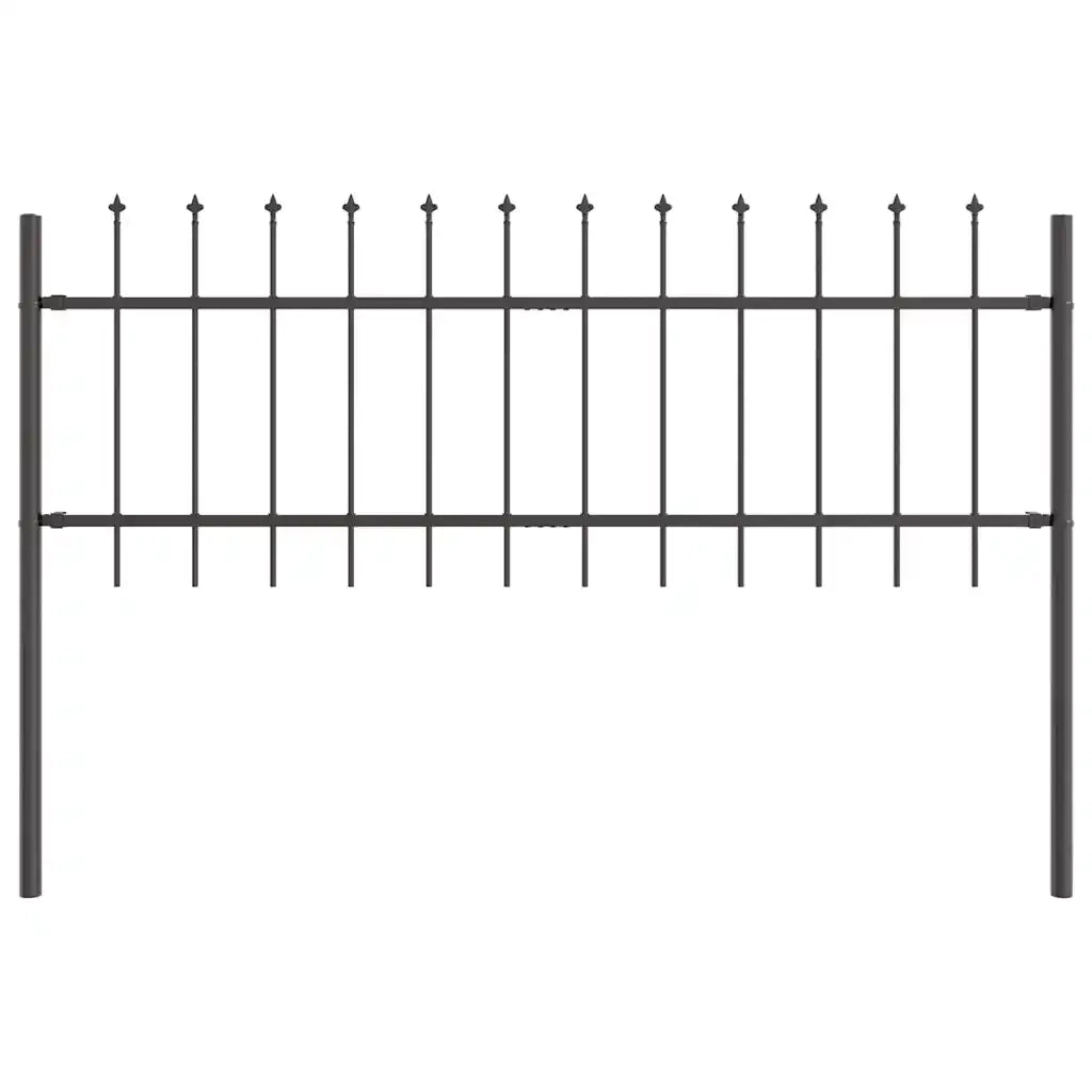 Recinzione per Giardino 5 pcs Grigio 8,5 x 0,6 m 3334088