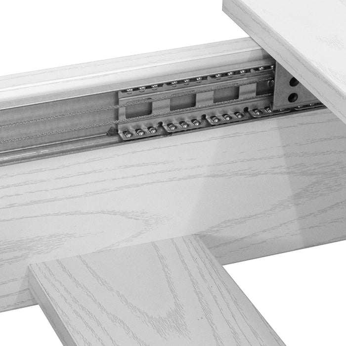 Tavolo da Pranzo Allungabile Estensibile 90x140 fino a 190 cm Bianco Frassinato