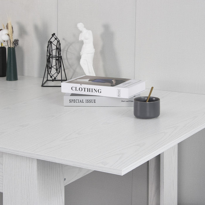 Tavolo da Pranzo Allungabile Estensibile 90x140 fino a 190 cm Bianco Frassinato