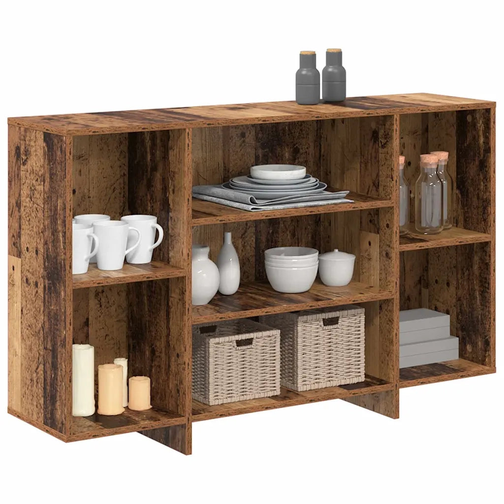 Credenza | Madia | Buffet da pranzo | Armadio da pranzo Legno vecchio 120 x 30 x 75 cm Legno multistrato