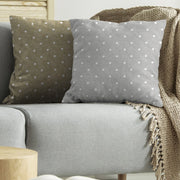 CUSCINO TULIPANO CM.43X43 POIS TORTORA 1808- 6,0 pz