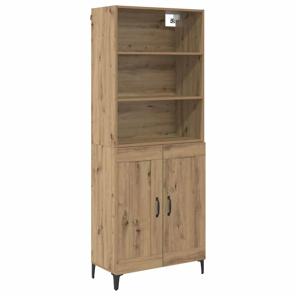 Credenza 2 pz rovere artigianale 69,5 x 34 x 180 cm 3403590