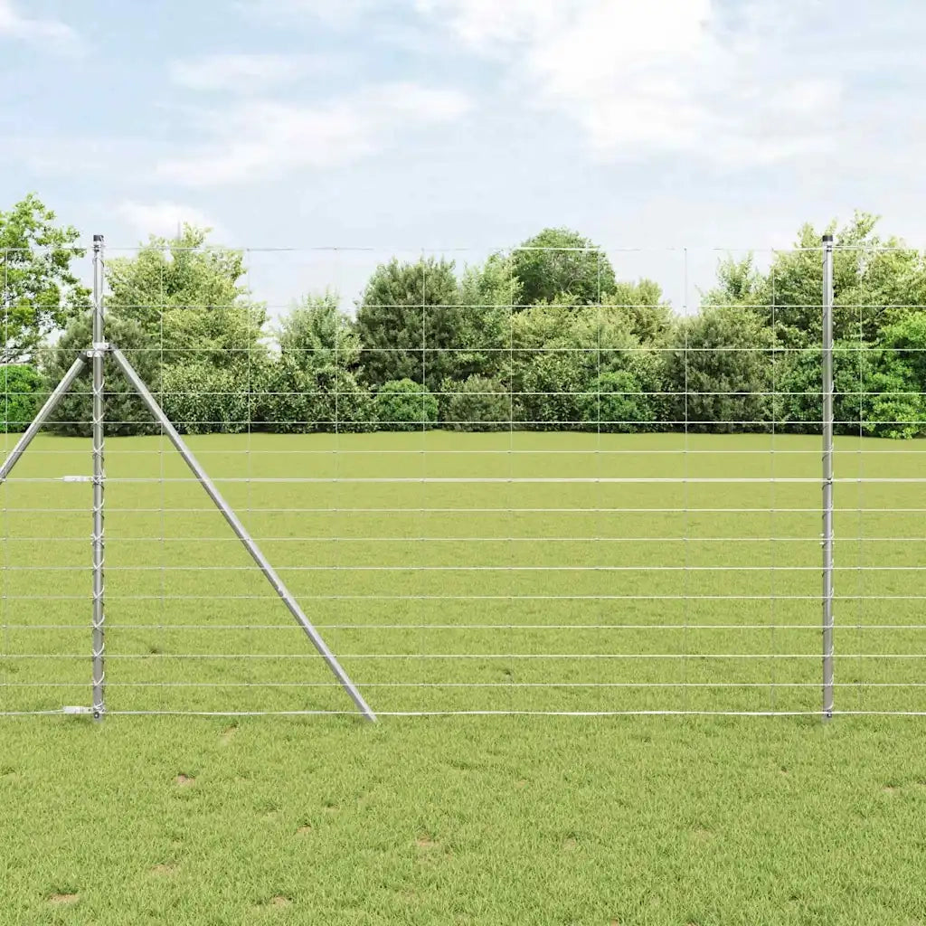 Palo della recinzione Zincato 25 x 1,6 m Acciaio
