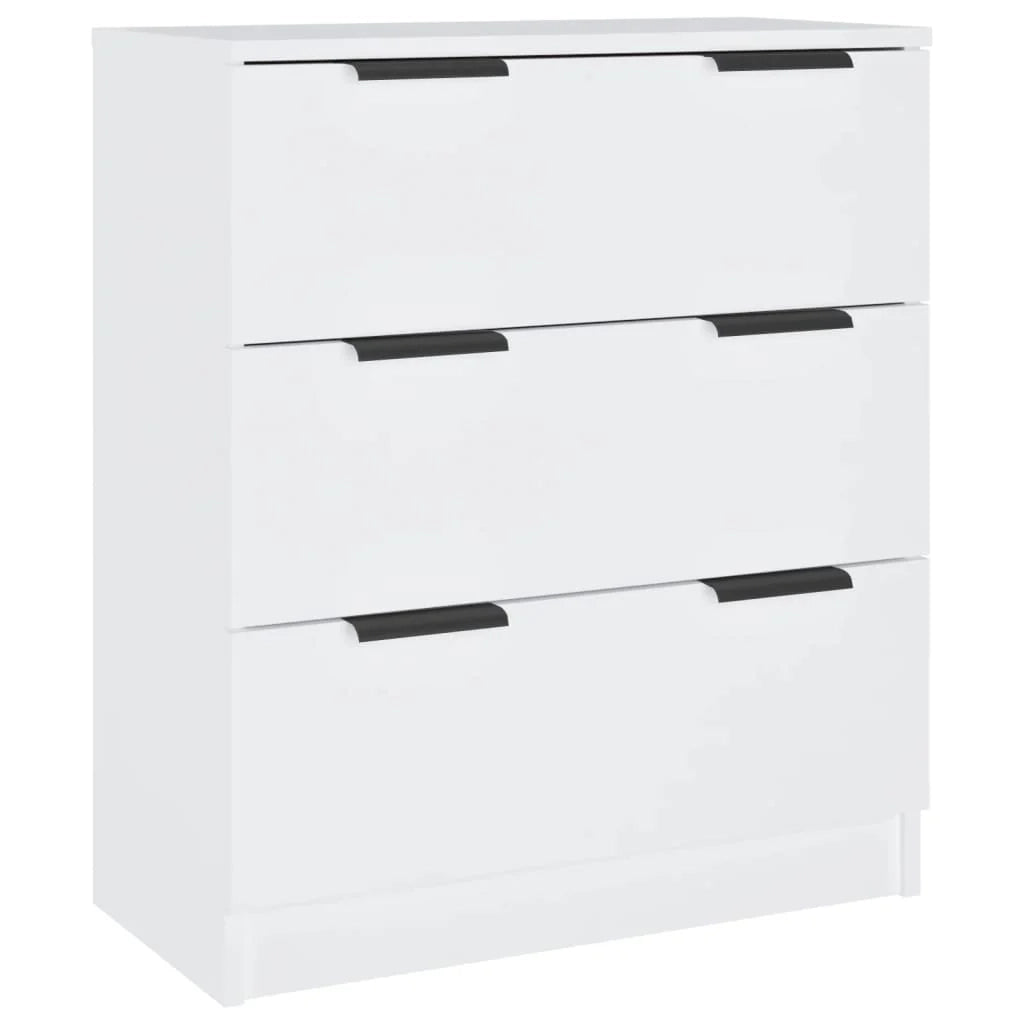 Buffet credenza cassettiera armadio mobile contenitore organizer per cucina soggiorno salotti 3 pezzi legno ingegnerizzato bianco 02_0037014