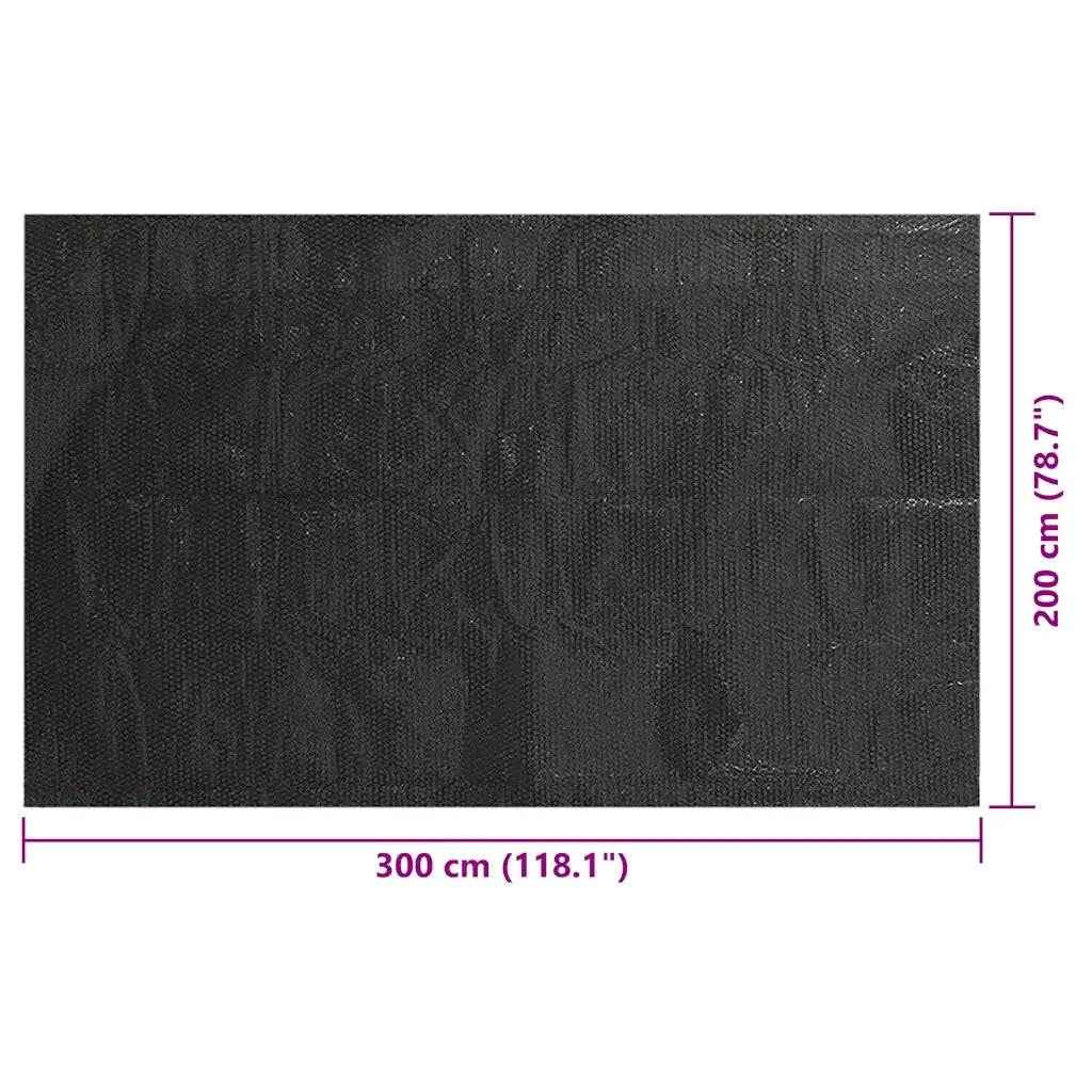 Copertura per Piscina Nera 300x200 cm PE CFW9613197