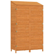 Casetta da giardino 102 x 52 x 1745 cm in legno massello di abete marrone 02_0044045