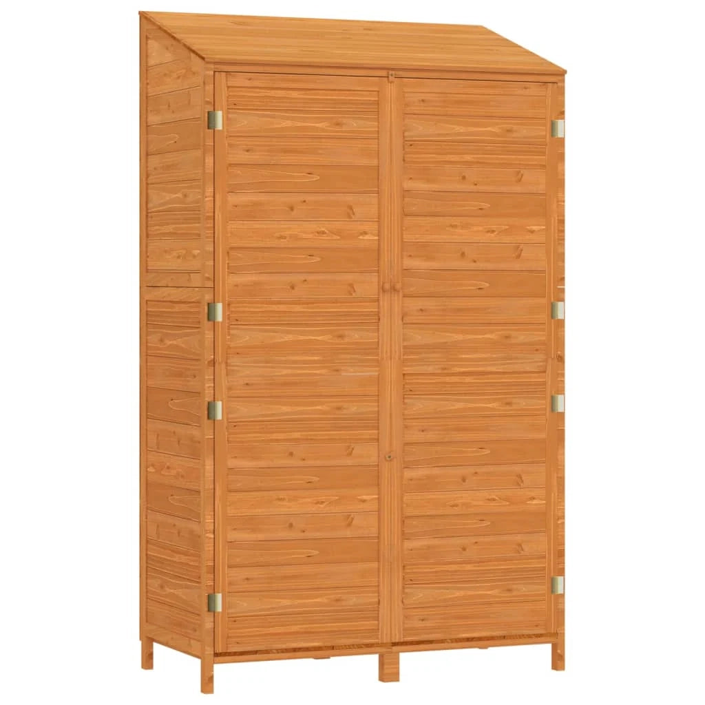 Casetta da giardino 102 x 52 x 1745 cm in legno massello di abete marrone 02_0044045