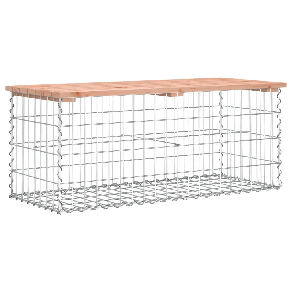 Panca da Giardino Design Gabbione 103x44x42 cm Massello Douglas 834360
