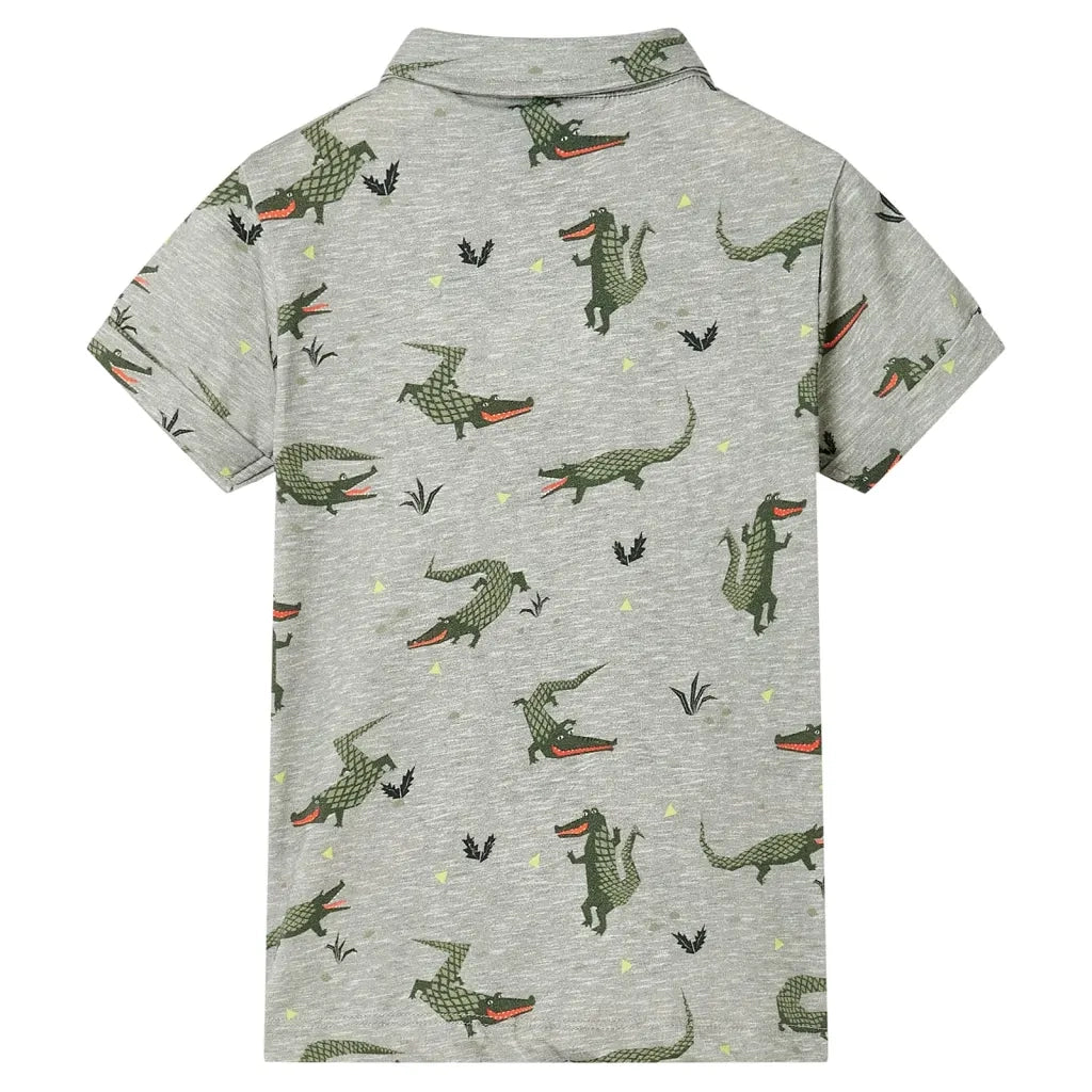 Camicia da Bambino Cachi Chiaro M¨¦lange 104