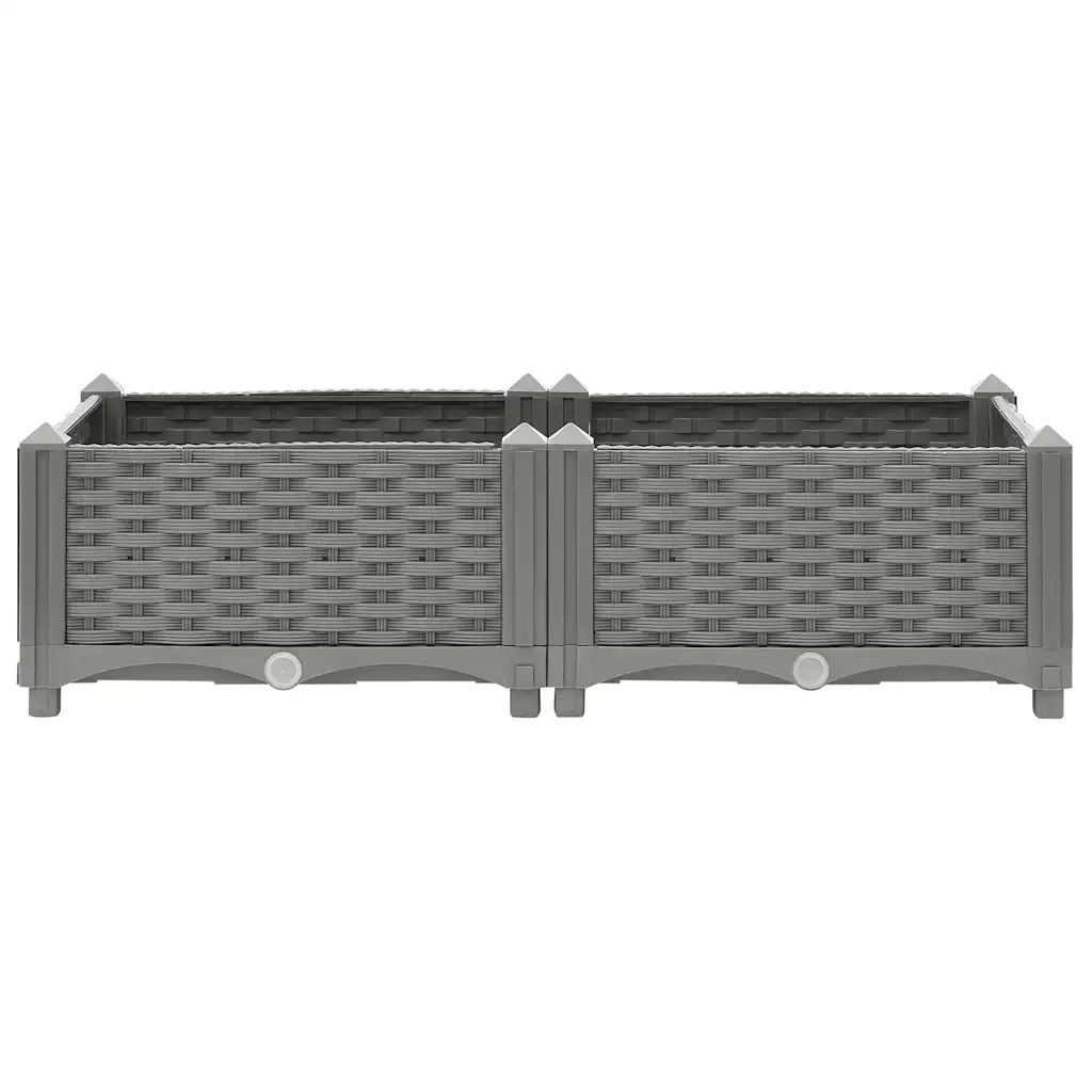 Fioriera Rialzata 80x40x23 cm in Polipropilene 153290
