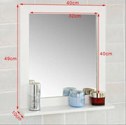Specchio per bagno - Tavolo - Pannello - Legno - 40x50x10 cm