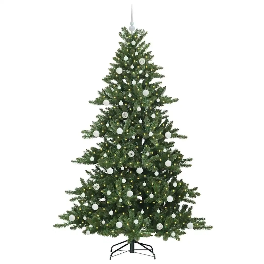 Albero di Natale Artificiale con Rami Pieghevoli Verde 210 cm 3397682