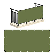 Telo Copertura Frangivista in PVC con Occhielli per Ringhiera e Balcone 90cm x 3mt - VERDE