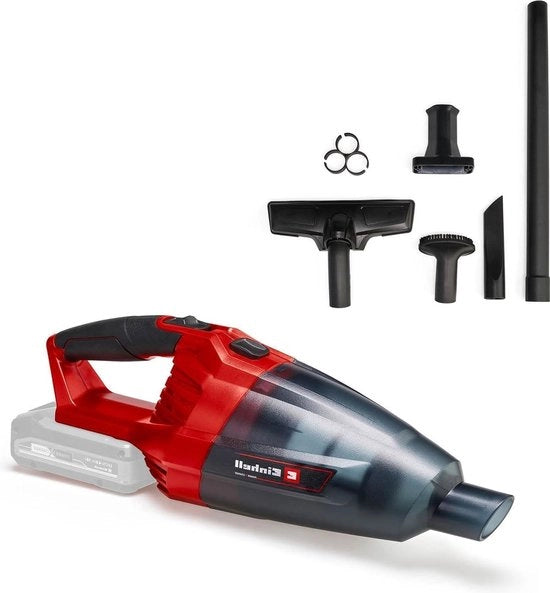 Aspirapolvere a Secco TE-VC 18 Li-Solo Potenza Cambia Li-Ion 18 V - 540 ml aspirazione polvere - 3 diffusori - estensione - muro - Nero