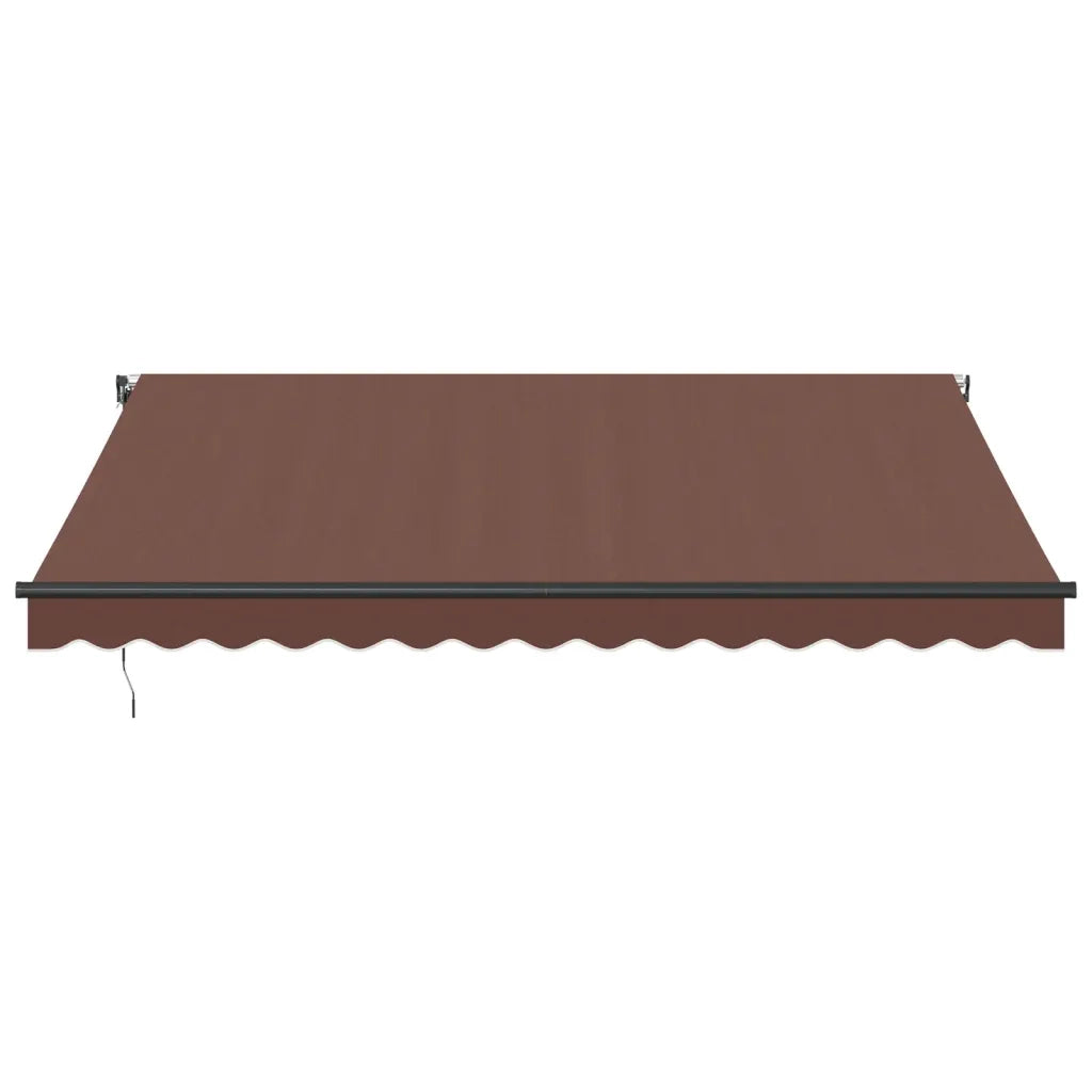Tenda da Sole Retrattile Automatica con LED Marrone 400x350 cm