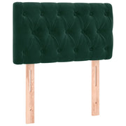 Testiera | Testata Verde scuro 80x7x78/88 cm in Velluto