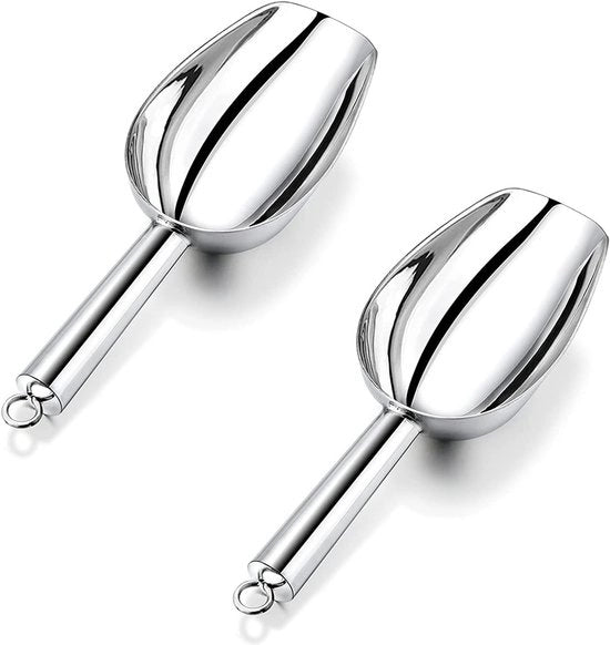 Set di cucchiai in acciaio inossidabile da 2 - accessori da cucina, utensili da cucina cucchiai e supporto per cucchiai