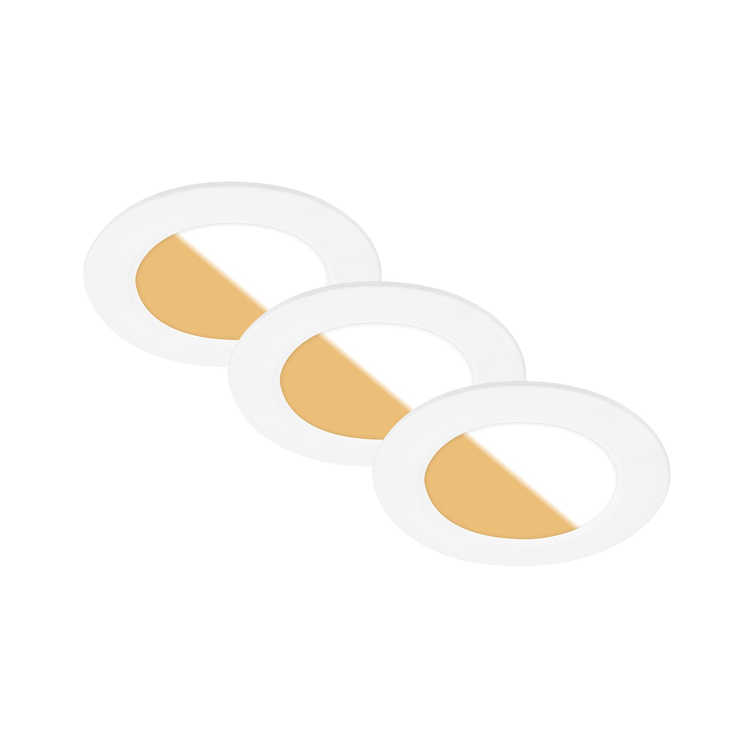 Faretto Incasso Vand Plastica Bianco Led Integrato 4W 3000,4000,6500K