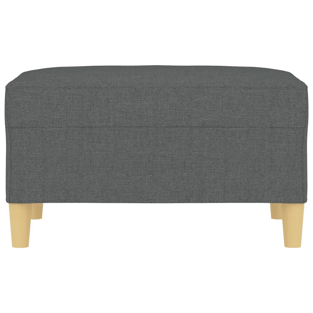 Poggiapiedi Grigio Scuro 70x55x41 cm in Tessuto 349272