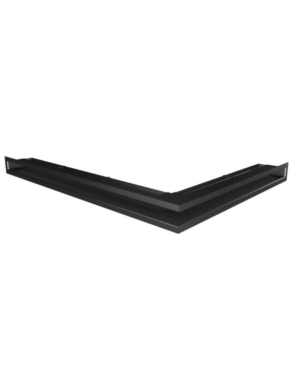 Griglia di ventilazione Angolare per camino 60x800x600 - Loft Angle sinistra nera