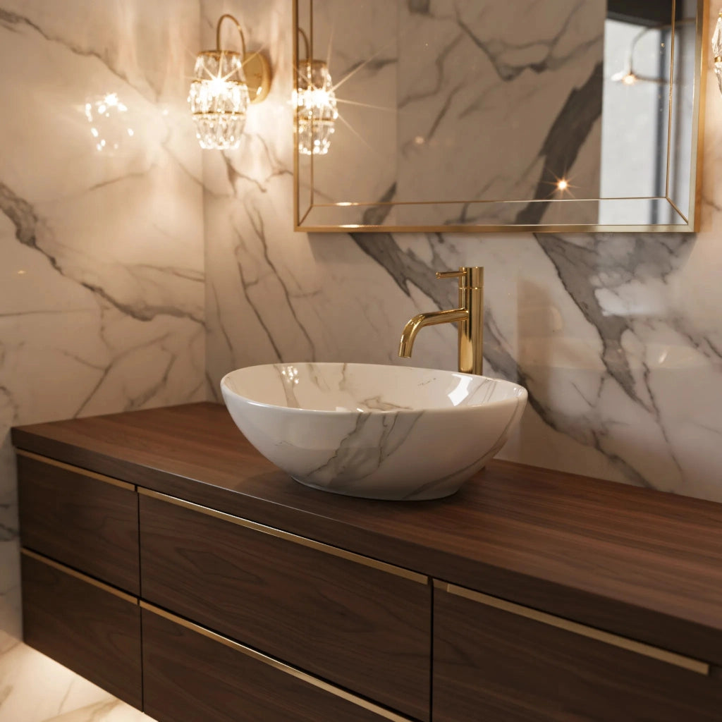 Lavabo Da Appoggio Rea Sofia Shiny Aiax