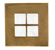 Faretto da incasso scala quadrato oro 1xG4 Candellux MS-05
