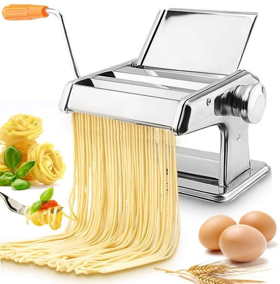 Pastamachine a 3 in 1 con manico manuale in acciaio inossidabile