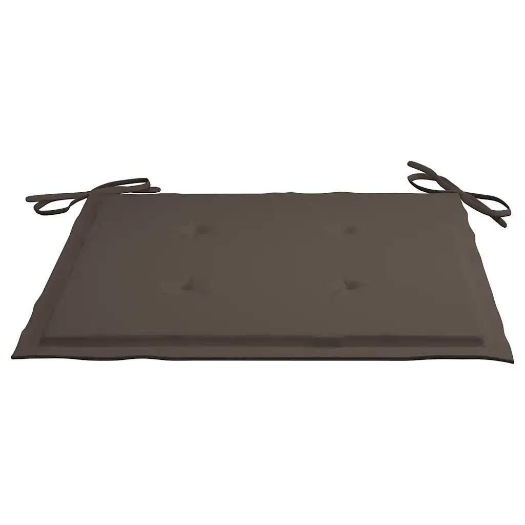 Sedie da Giardino e Cuscini Grigio Talpa 8 pz Massello di Teak cod mxl 24102