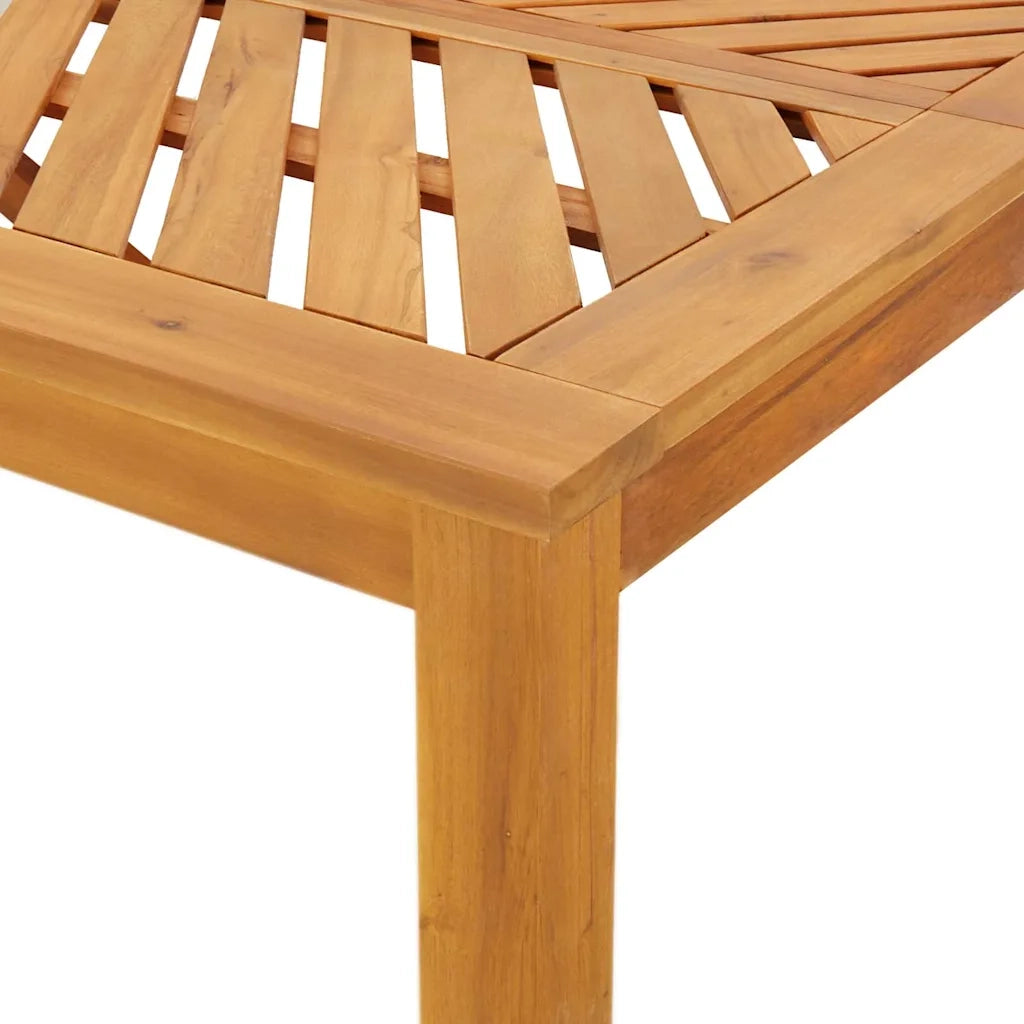 Set da Pranzo per Giardino 9 pcs Marrone 3154126