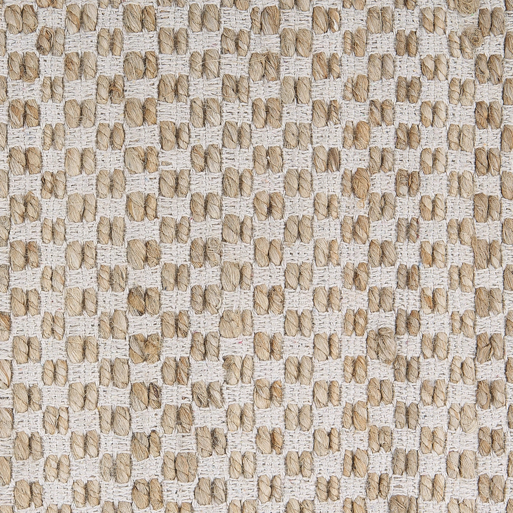 Tappeto in juta beige e cotone 80 x 150 cm con frange intrecciato a mano Boho ingresso camera da letto