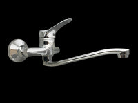 Rubinetto miscelatore per bagno o cucina con attacco a parete