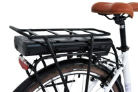 City bike donna 28" alluminio forcella ammortizzata  10.4 ah Bianca - F.LLI SCHIANO