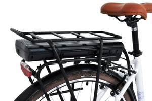 City bike donna 28" alluminio forcella ammortizzata  10.4 ah Bianca - F.LLI SCHIANO