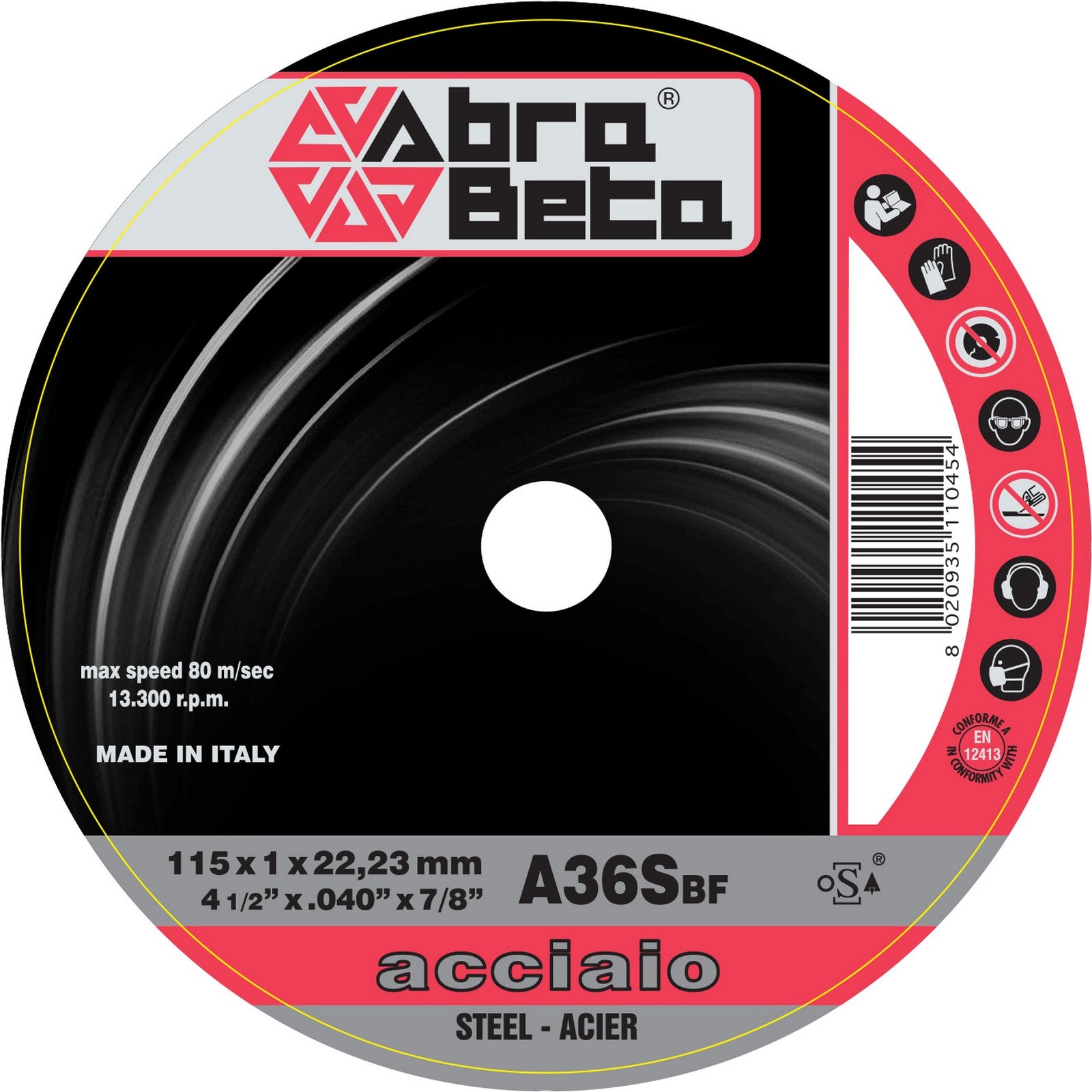abrabeta disco ferro diametro.115x1,0 cod:ferx.759
