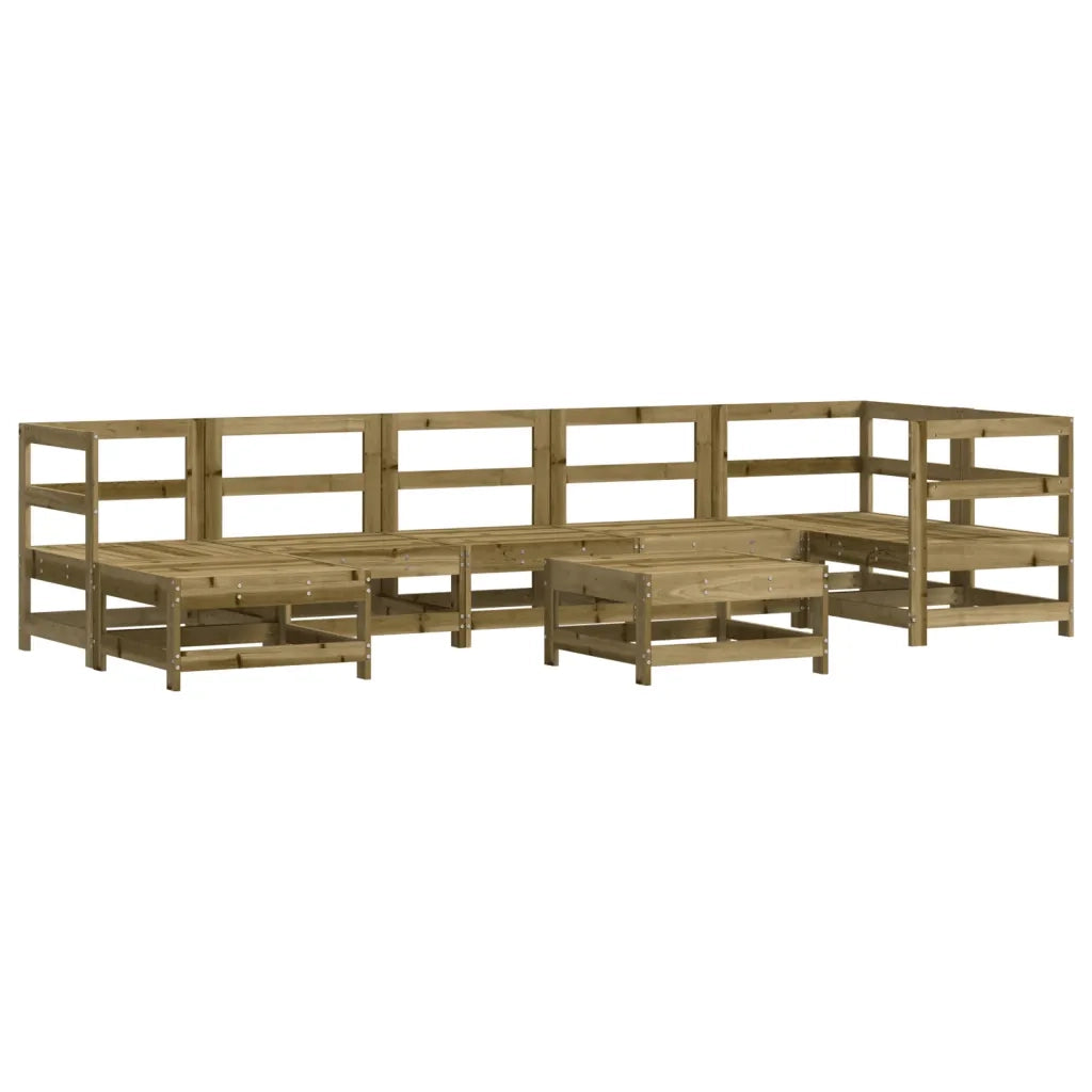 Set Salotto da Giardino 8 pz in Legno Impregnato di Pinocod mxl 82655