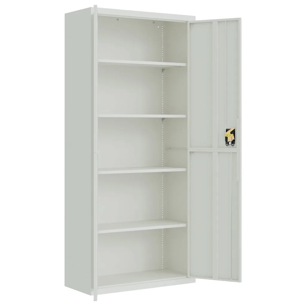 Armadio Classificatore Grigio Chiaro 90x40x200 cm in Acciaio 339761