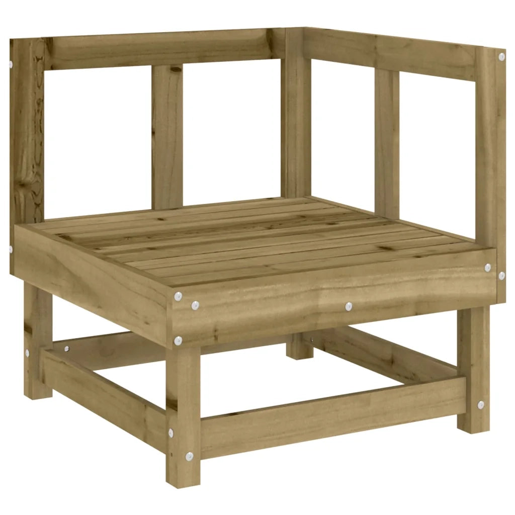 Salotto da Giardino-Set Salotto da Giardino 3 pz in Legno Impregnato di Pino 700629
