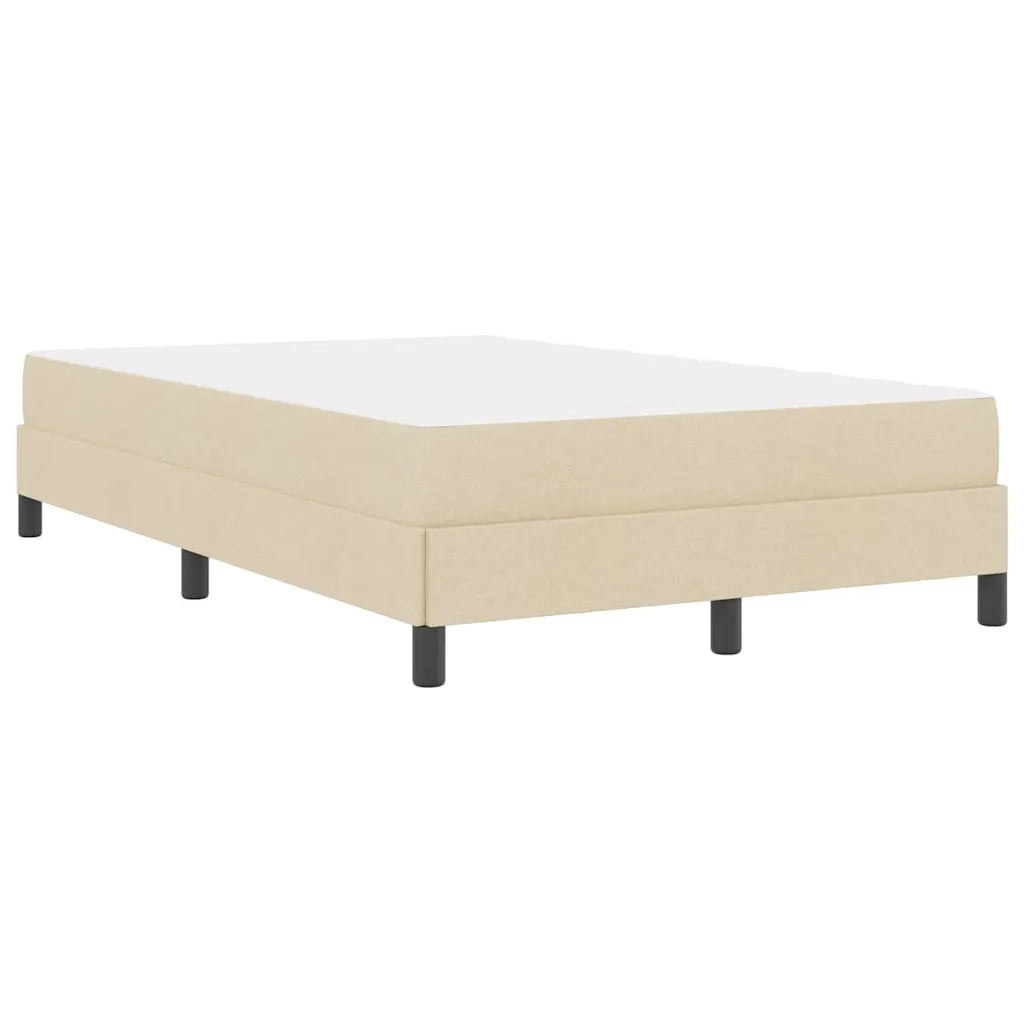 Letto a molle con materasso Crema 120 x 200 cm Tessuto 3398484