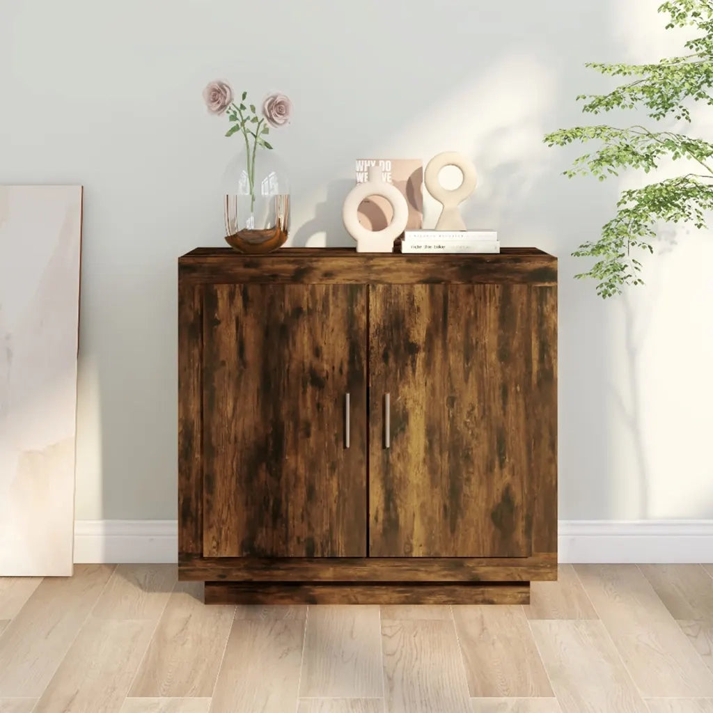 Credenza-Buffet-Armadio da cucina Rovere Anticato 80x40x75 cm in Legno Multistrato