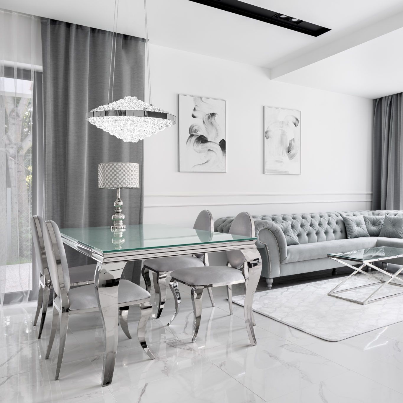 Lampada A Sospensione In Cristallo APP774-1CP