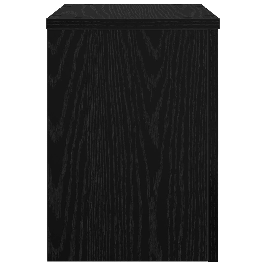 Supporti per piante 2 pcs Rovere Nero 25x25x35 cm Legno ingegnerizzato